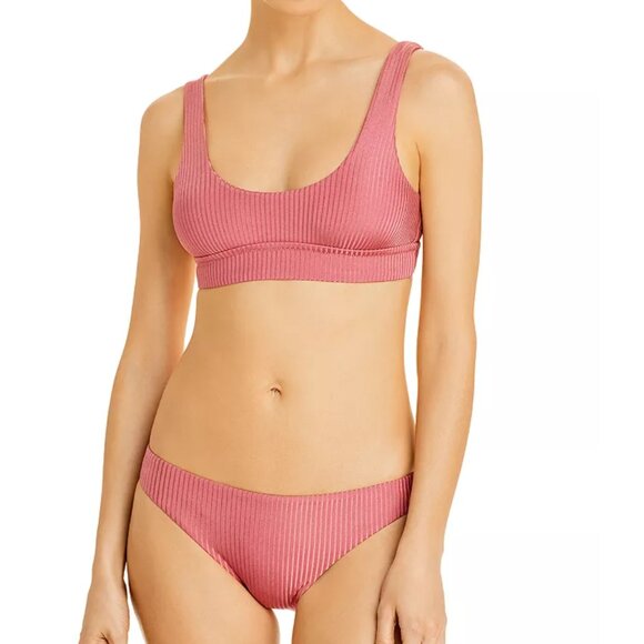 Vitamin A Bikini sienna top midori bottom swimsuit womens Pink (small) vacation - Picture 1 of 5